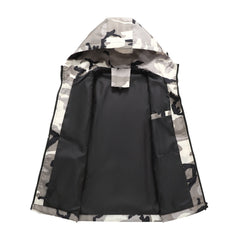 Camouflage Hooded Jacket For Men - Perfect For Outdoor Adventures