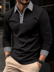 Stylish Men's Long Sleeve Polo Shirts - Perfect For Casual And Formal Occasions