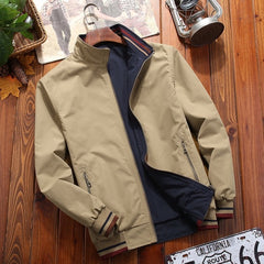 Men's Casual Stand Collar Jacket - Perfect for Outdoor Adventures and Everyday Wear