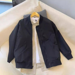 Stylish Bomber Jacket with Plaid Shirt Combo for Modern Fashionistas