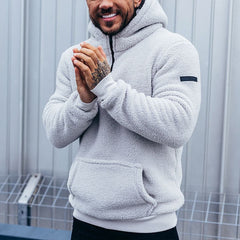 Cozy Fleece Hoodie for Men - Perfect for Casual and Outdoor Wear