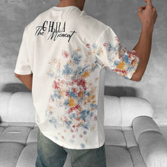 Stylish White T-Shirt with Unique Sleeve Design for Casual Wear