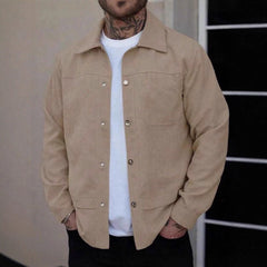 Stylish Black Corduroy Jacket for Men - Perfect for Casual and Urban Looks