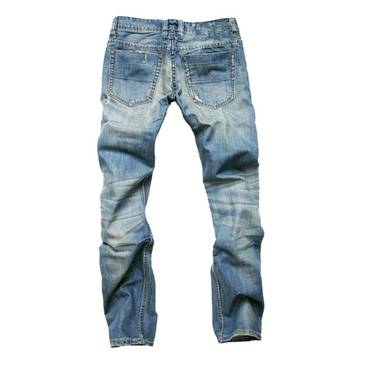 Men's Casual Washed Distressed Pocket Skinny Jeans 74546419M