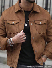 Stylish Brown Jacket For Men - Perfect For Casual And Outdoor Adventures