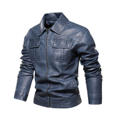 Stylish Men's Leather Jacket - Perfect For Casual And Formal Wear