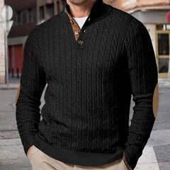 Men's Cable Knit Button-Down Sweater - Stylish and Comfortable for Casual Wear