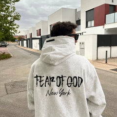 Oversized Hoodie with Bold Back Print for Urban Style