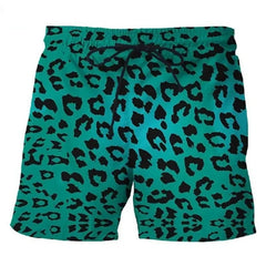 Men's Leopard Print Comfortable Breathable Shorts 03984898P