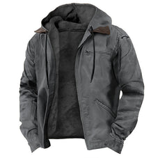 Winter Warmth Hooded Jacket with Faux Fur Lining - Perfect for Cold Weather Adventures