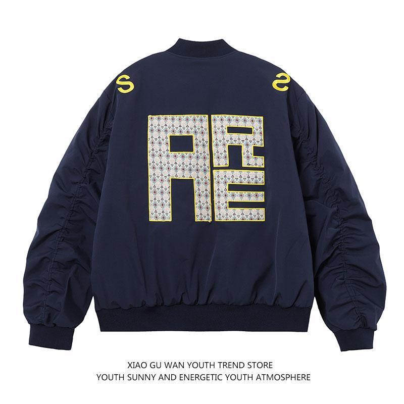 Stylish Embroidered Bomber Jacket for Men - Perfect for Casual and Trendy Looks