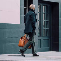 Classic Double-Breasted Pea Coat with Detachable Collar - Perfect for Winter and Fall Outfits