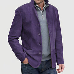 Stylish Men's Casual Jacket With Button Closure And Classic Fit