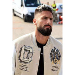Stylish Embroidered Varsity Jacket for Men - Perfect for Casual and Sporty Looks