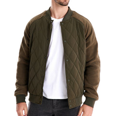 Quilted Panel Bomber Jacket for Men - Stylish and Versatile Winter Outerwear