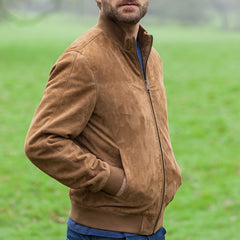 Stylish Men's Bomber Jacket For Casual And Outdoor Wear