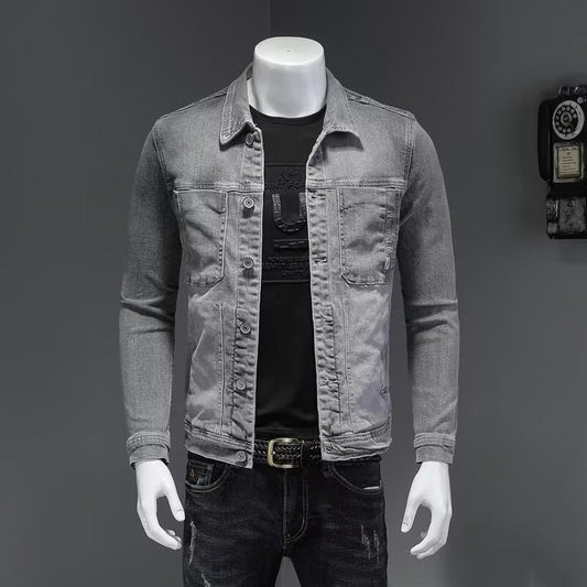 Stylish Men's Denim Jacket - Perfect For Casual And Outdoor Wear