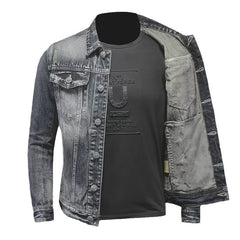 Stylish Distressed Denim Jacket for Men - Perfect for Casual and Trendy Looks