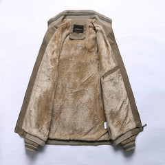Men's Winter Warm Jacket with Faux Fur Lining - Stylish and Cozy Outerwear for Cold Weather