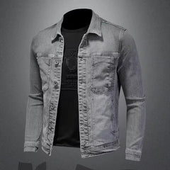Stylish Men's Denim Jacket - Perfect For Casual And Outdoor Wear