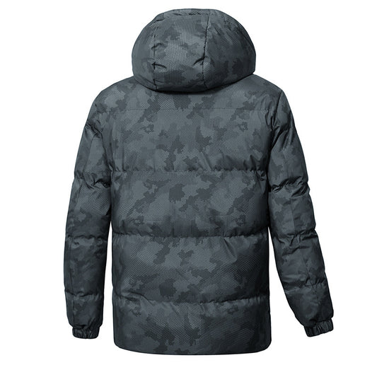 Camouflage Pattern Winter Down Jacket for Men - Warm, Stylish, and Versatile