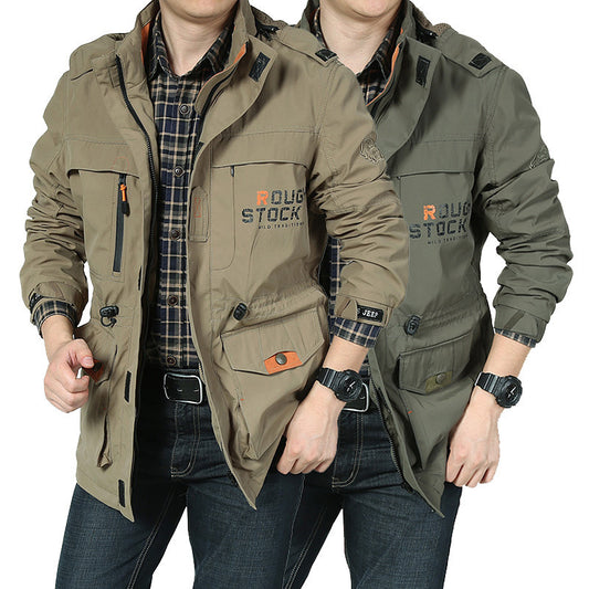 Men's Outdoor Utility Jacket - Perfect For Adventure And Casual Wear