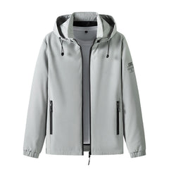 Stylish Men's Bomber Jacket with Plaid Lining - Perfect for Casual and Outdoor Wear