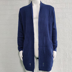 Men's Olive Green Distressed Longline Cardigan - Perfect For Casual And Fashionable Looks