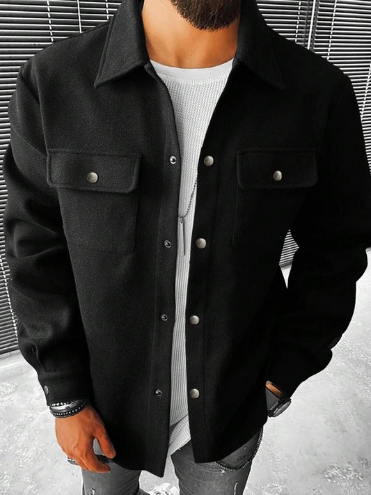 Stylish Men's Navy Blue Longline Jacket - Perfect For Casual And Formal Wear