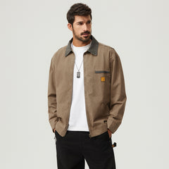 Stylish Men's Casual Jacket With Functional Pockets And Classic Design