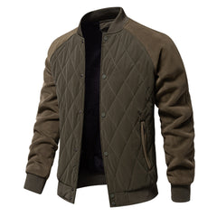 Quilted Panel Bomber Jacket for Men - Stylish and Versatile Winter Outerwear