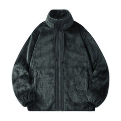 Cozy Fleece Jacket for Winter - Warm and Stylish Outerwear with Zipper Closure