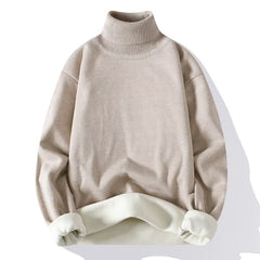 High Neck Knit Sweater for Men - Stylish and Cozy Winter Wear