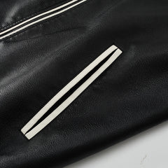 Stylish Men's Bomber Jacket with Contrast Stripes for Modern Fashionistas