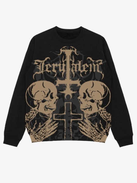 Skull Cross Graphic Sweatshirt