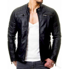 Stylish Burgundy Quilted Jacket for Men - Perfect for Casual and Fashionable Looks