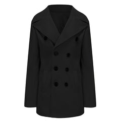Classic Double-Breasted Pea Coat For Men - Stylish And Versatile Outerwear