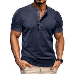 Men's Casual Henley T-Shirt - Stylish and Comfortable for Everyday Wear