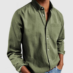 Stylish Casual Button-Up Shirt for Men - Perfect for Everyday Wear