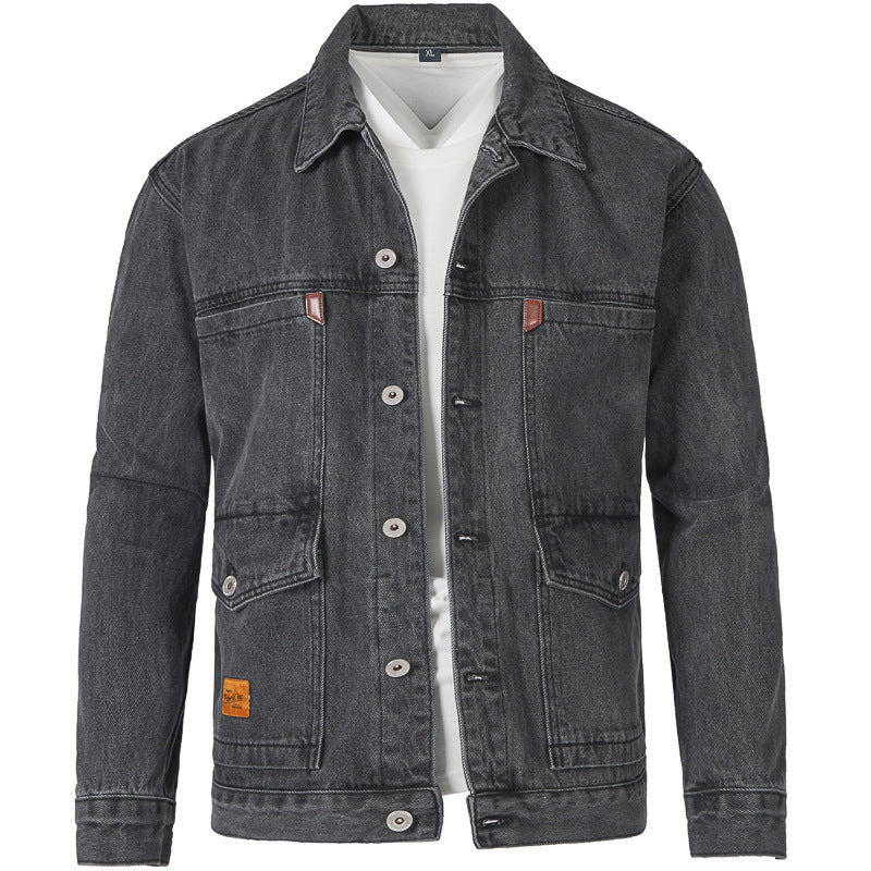 Stylish Men's Denim Jacket - Perfect for Casual and Outdoor Adventures