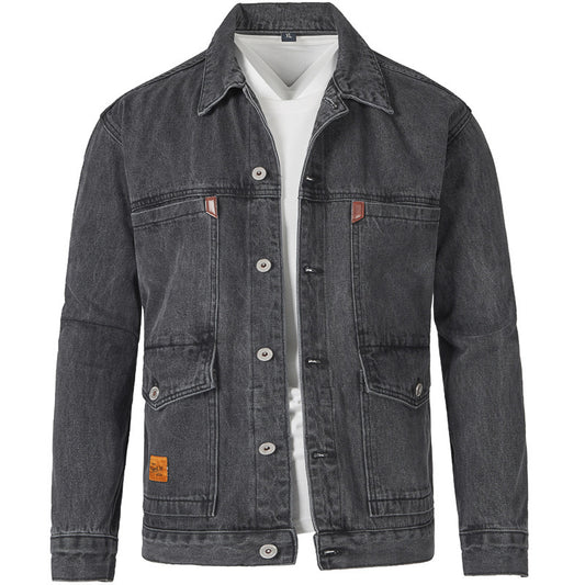 Stylish Men's Denim Jacket - Perfect for Casual and Outdoor Adventures