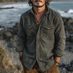 Casual Denim Shirt for Coastal Adventures