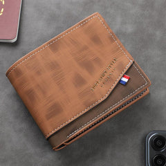 Men's Multi-Card Zipper Leather Wallet 89227195U