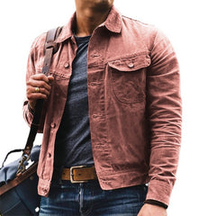 Stylish Men's Casual Jacket with Chest Pocket Design