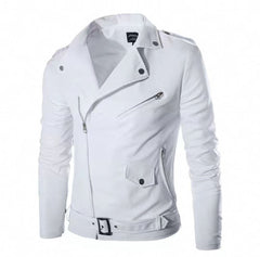 Stylish Men's Biker Jacket - Perfect For Casual And Fashionable Looks