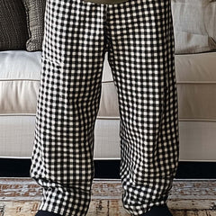 Men's Spring Fashion Plaid Casual Pants MTA2526C2P