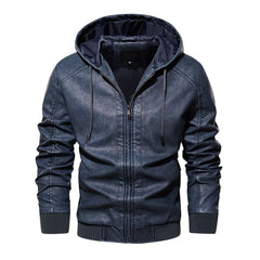 Stylish Men's Leather Jacket - Perfect For Casual And Formal Wear