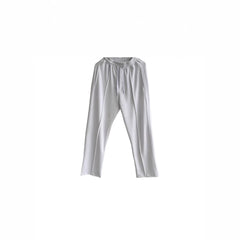 Stylish White Casual Pants with Denim Jacket for Modern Men