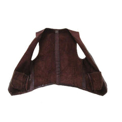 Vintage 1960s-70s Hand-Crafted Leathering Heights Provincetown Men’s Brown Vest