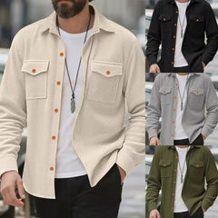 Stylish Corduroy Shirt Jacket for Men - Perfect for Casual and Outdoor Adventures